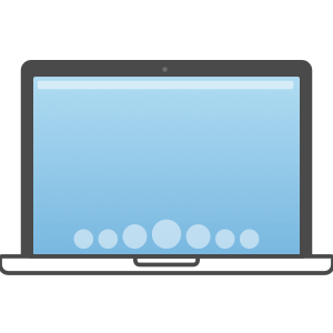 Icona computer portatile minimalista